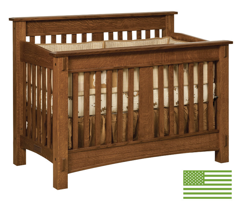 Amish 4 in 1 Convertible Baby Crib - McCoy